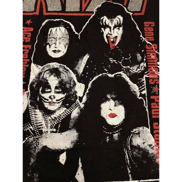 KISS Vintage Rare Dead Stock XL 96-97 Concert Tour T Shirt Double Sided - Picture 5 of 6